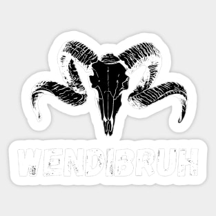 Wendibruh wendigo phrase Sticker